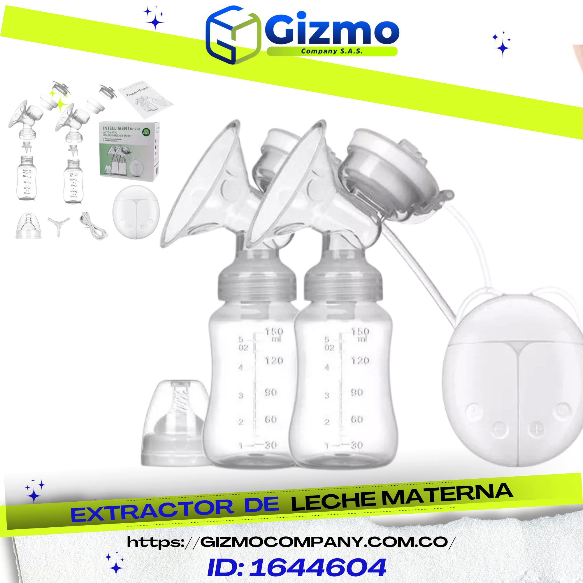 Miniatura 2 de Extractor Doble De Leche Materna Electri